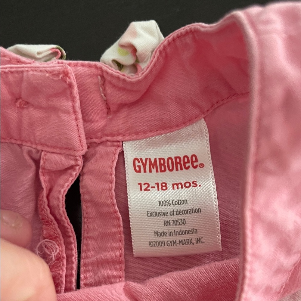 Gymboree Pink and White Turtle Diaper Cover Set - Picture 2 of 4